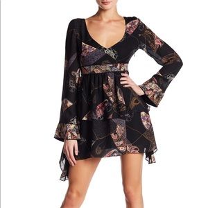 NWT Elizabeth & James Lilou Patchwork Silk Dress